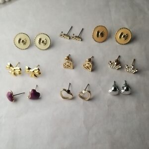 Set Of Feminine Stud Earrings